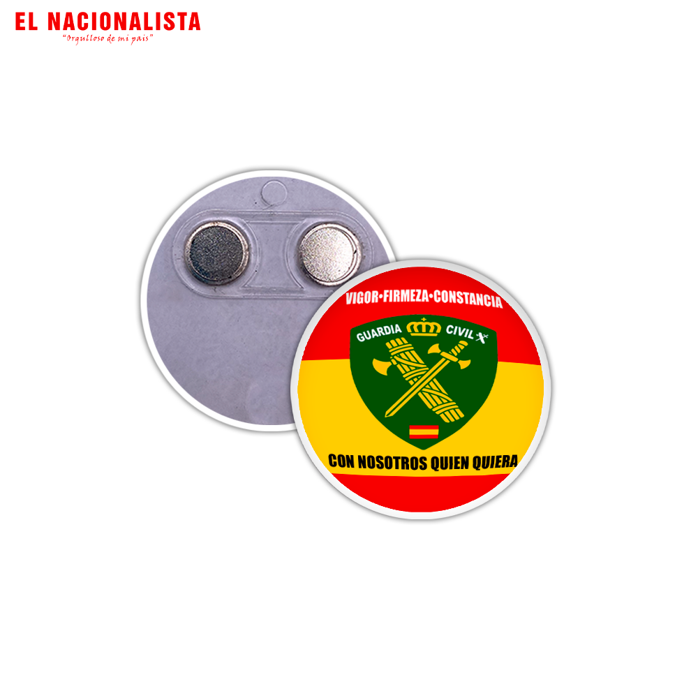 Imán Redondo para Nevera Guardia Civil España – Souvenir Magnético con Emblema de la Guardia Civil