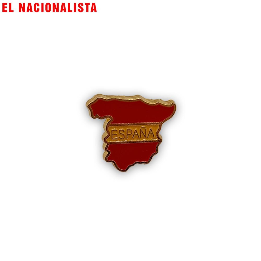 Pin Mapa de España – Rojo con Letras España