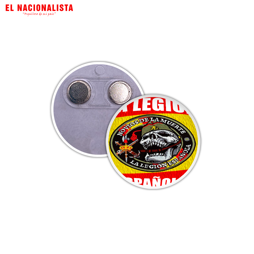 Imán Redondo para Nevera Legión Española Novios de la Muerte – Souvenir Magnético con Emblema Legionario