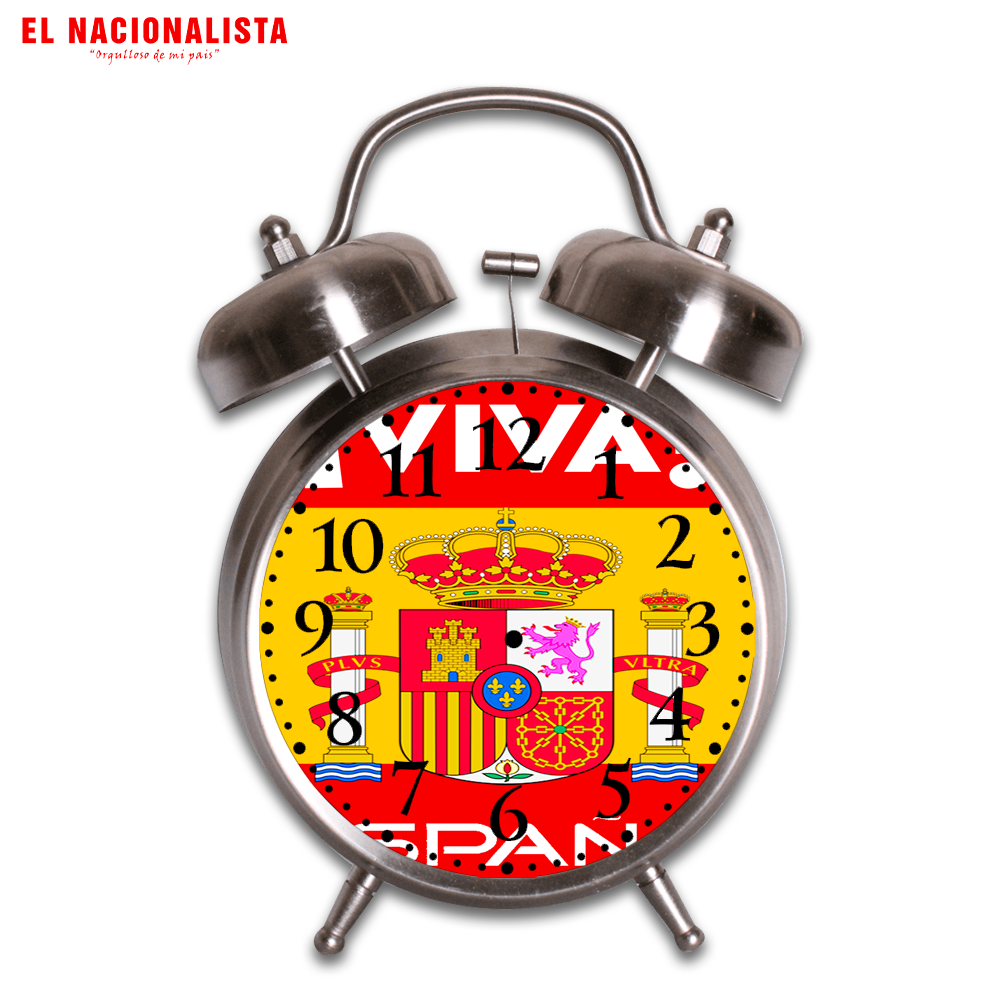 Reloj Despertador Viva España bandera – Despierta con Estilo Viva España bandera