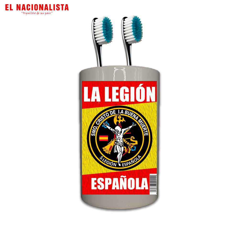 Bote para Cepillos de Dientes Cristo de la Buena Muerte – Organizador de Baño con Imagen del Cristo de la Buena Muerte