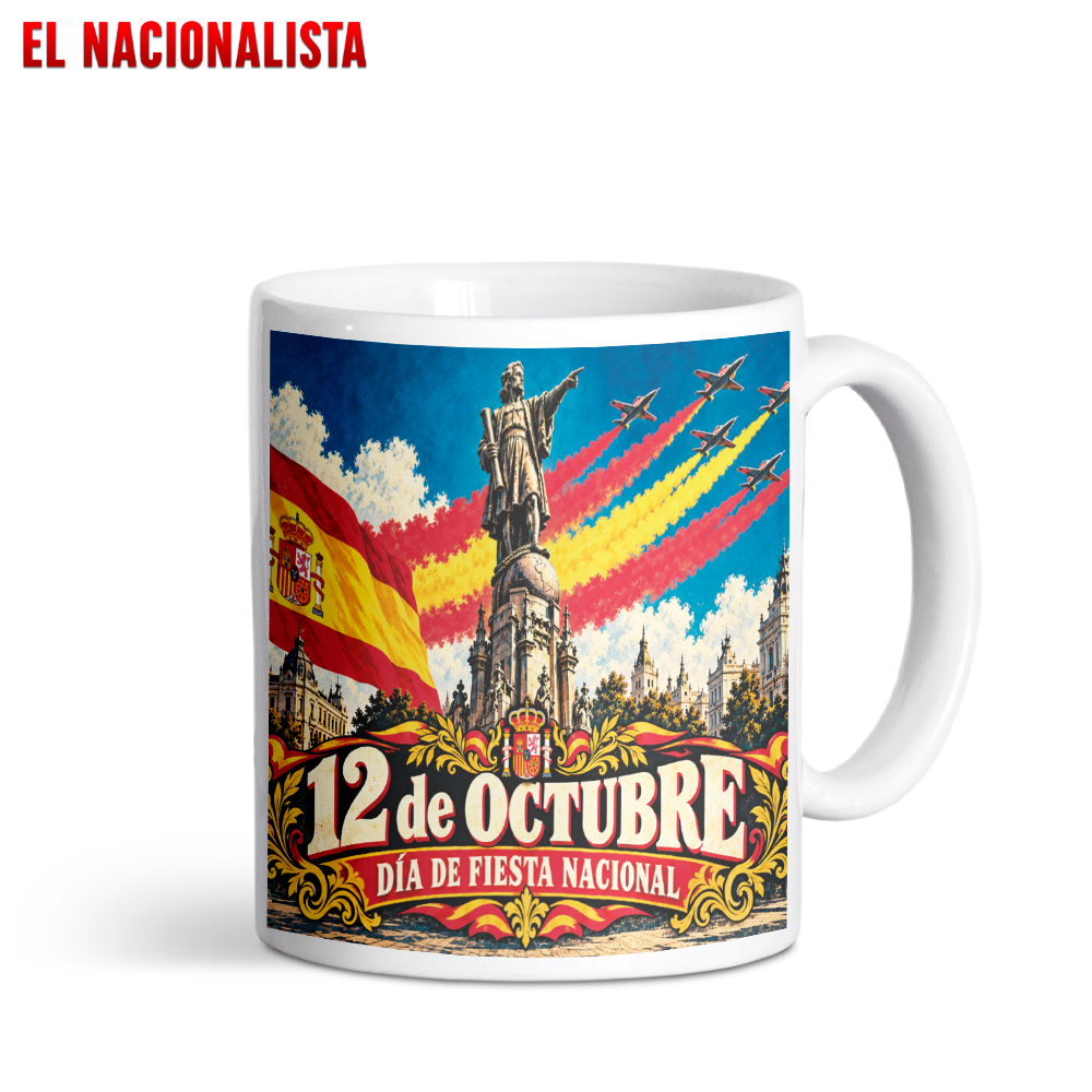 Taza 12 de Octubre Día de Fiesta Nacional