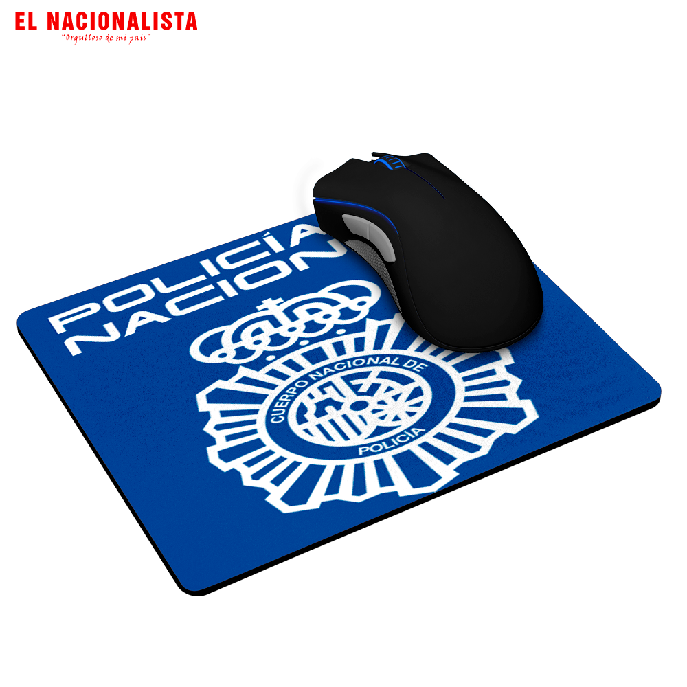 Alfombrilla para Ratón Policía Nacional – Alfombrilla de Escritorio con Emblema de la Policía Nacional