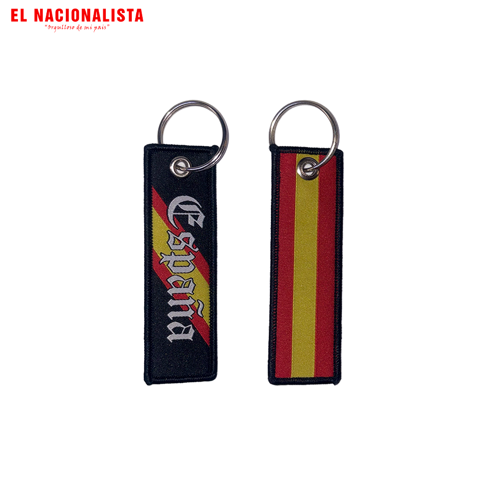 Llavero Largo España – Bandera de España Gótico
