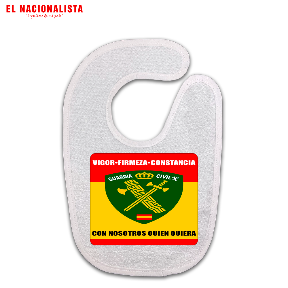 Babero para Bebé Guardia Civil España – Babero Personalizado con Emblema de la Guardia Civil