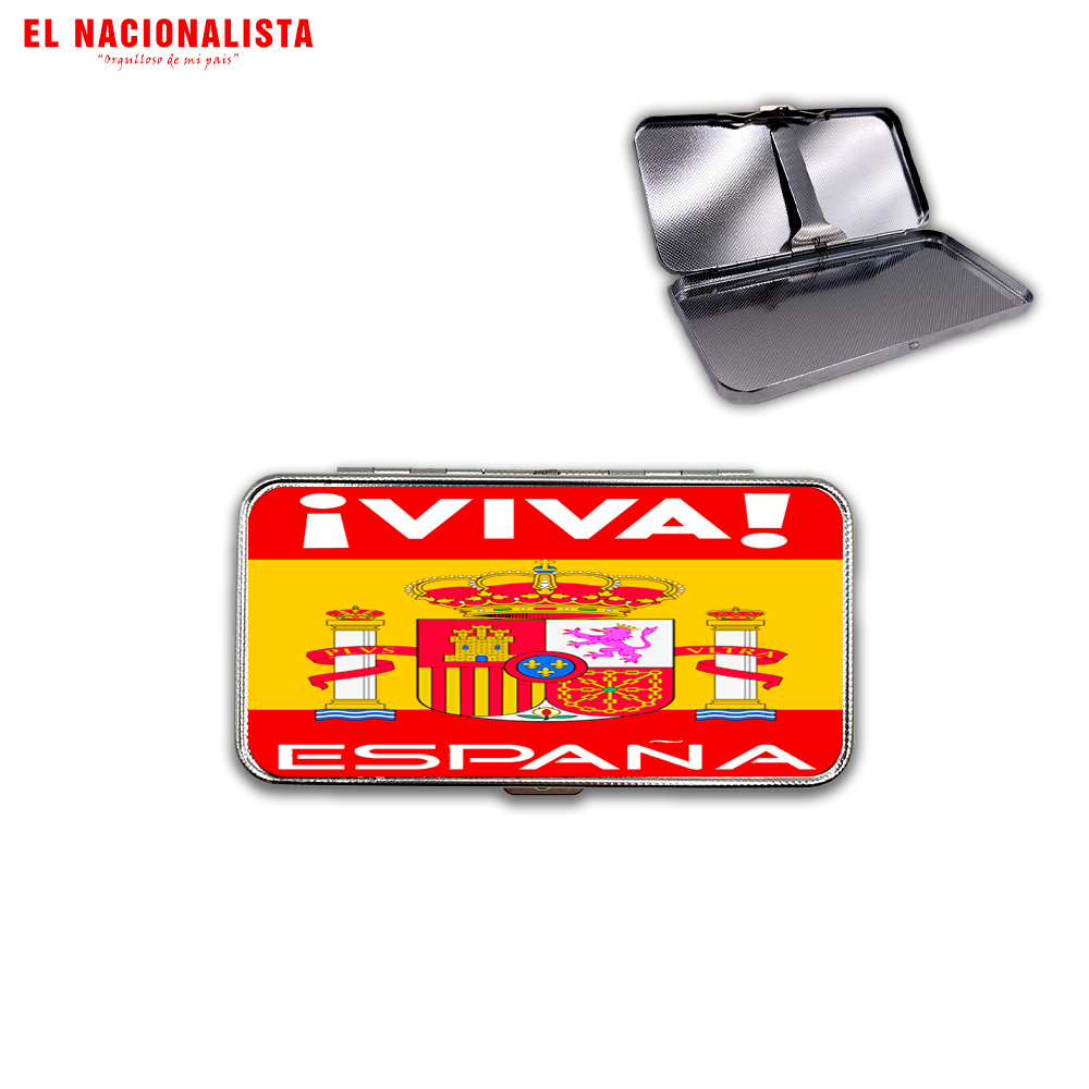 Pitillera Viva España bandera – Elegancia de Bolsillo Viva España bandera