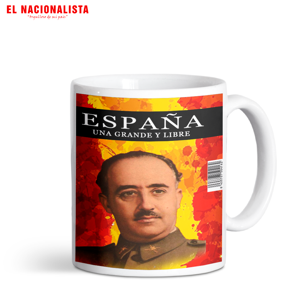 Taza España Grande y Libre Franco – Tu Café con Carácter España Grande y Libre Franco