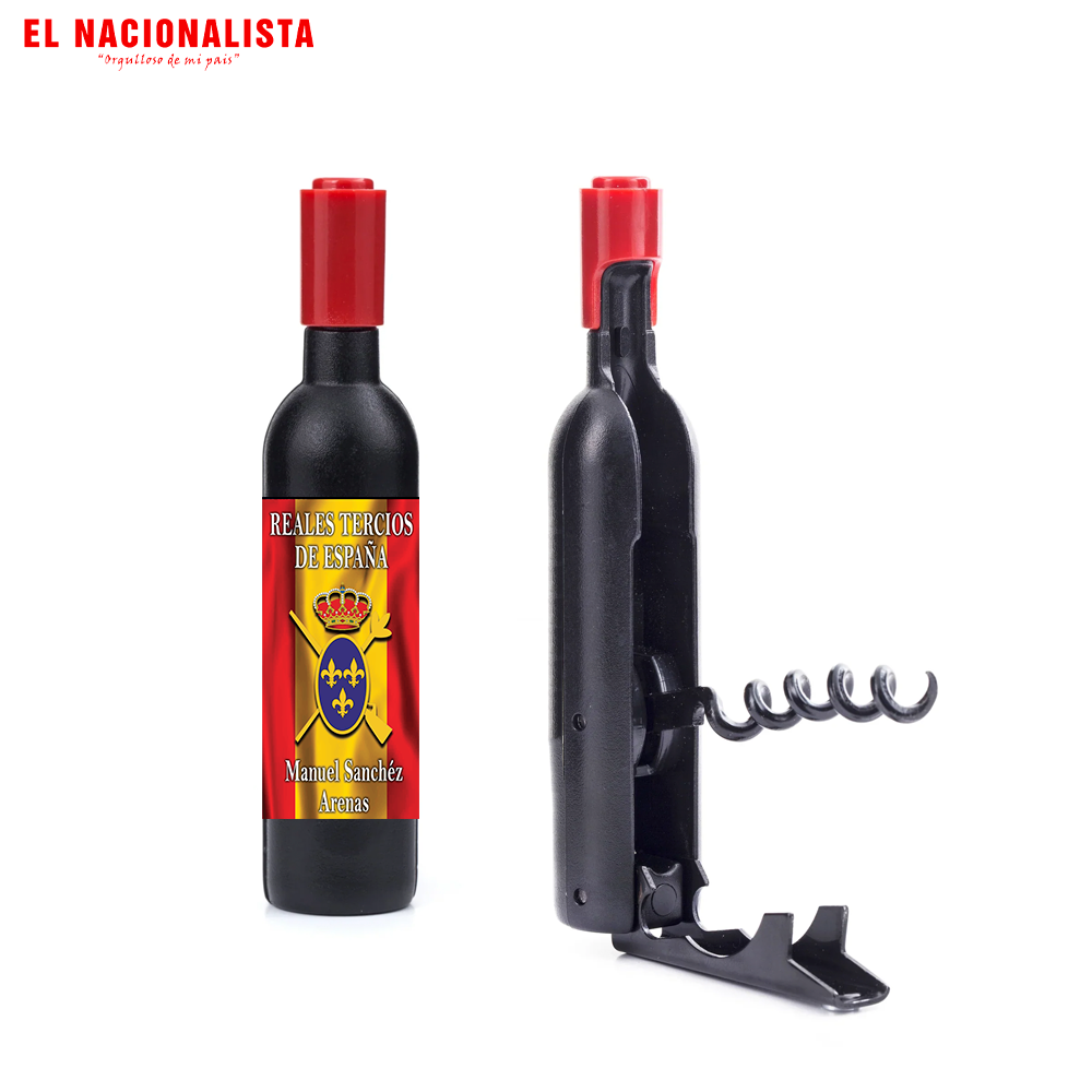 Sacacorchos con Forma de Botella Tercios de España – Abridor de Vinos Tercios de España