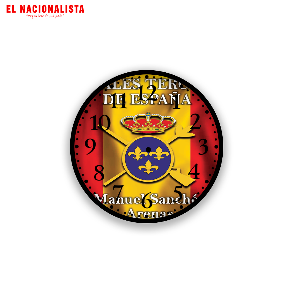 Reloj de Pared Redondo Tercios de España – Reloj Tercios de España