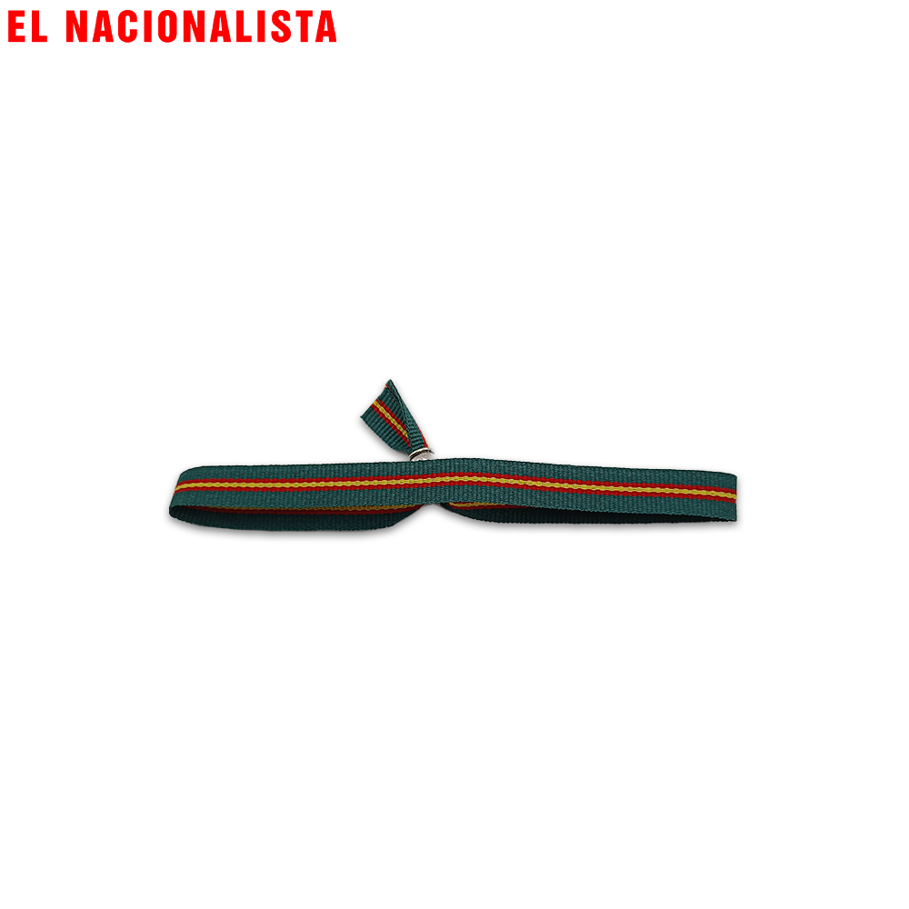 Pulsera Guardia Civil – Verde con Rayas España Lisa