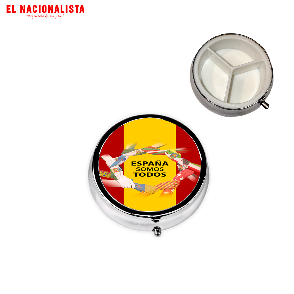 Pastillero Redondo España somos todos – Organiza tu Salud España somos todos