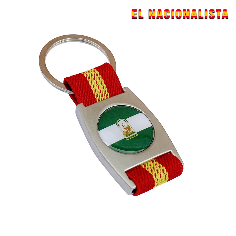 Llaveros: Llavero de Andalucia con cinta elástica