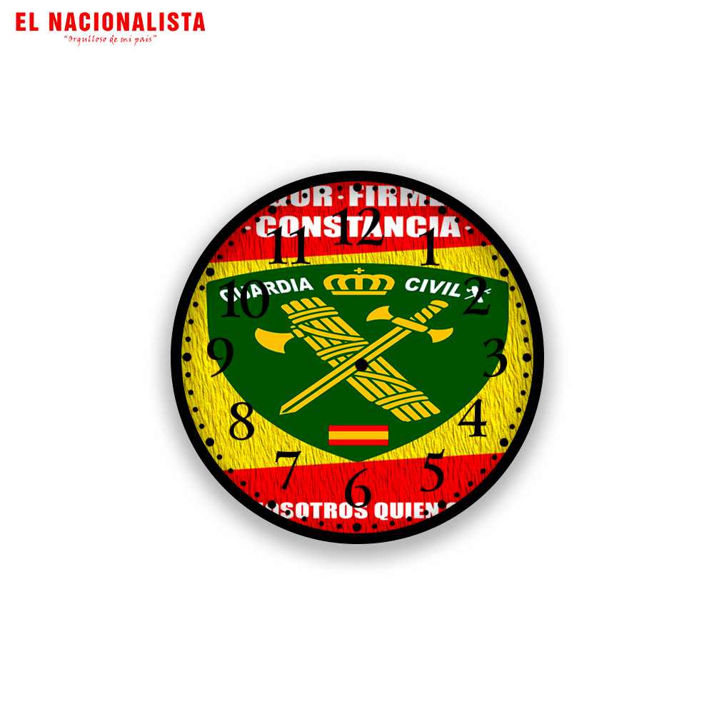 Reloj de Pared Redondo Guardia Civil – Reloj Guardia Civil