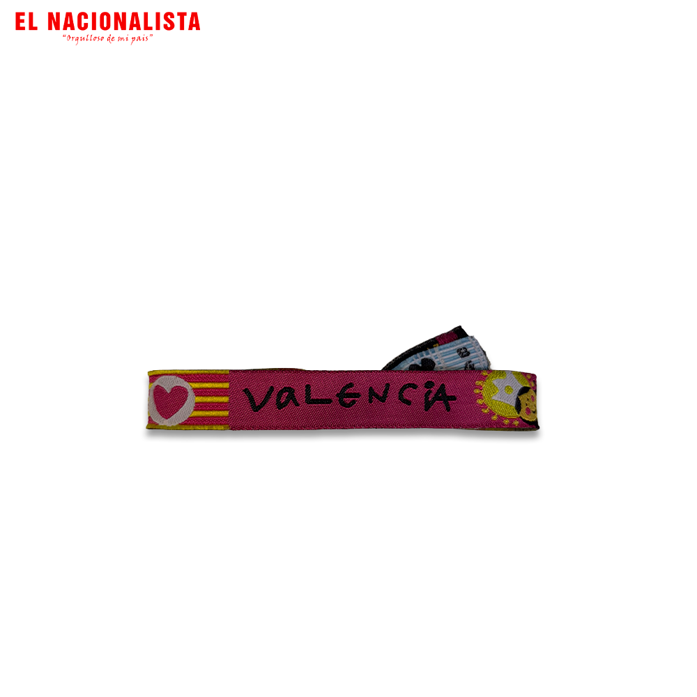 Pulsera Valencia Rosa – Diseño Infantil