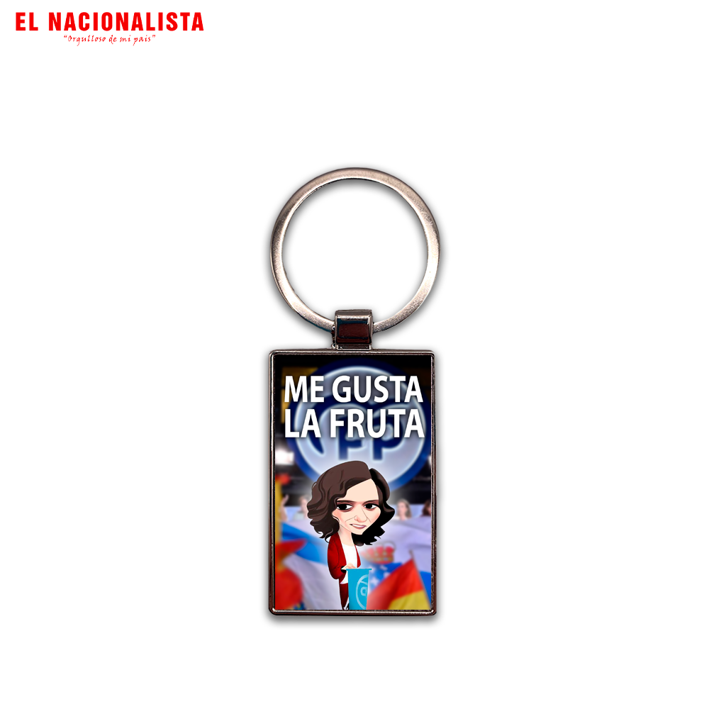 Llavero Rectangular Me gusta la Fruta – Accesorio de Bolsillo Me gusta la Fruta