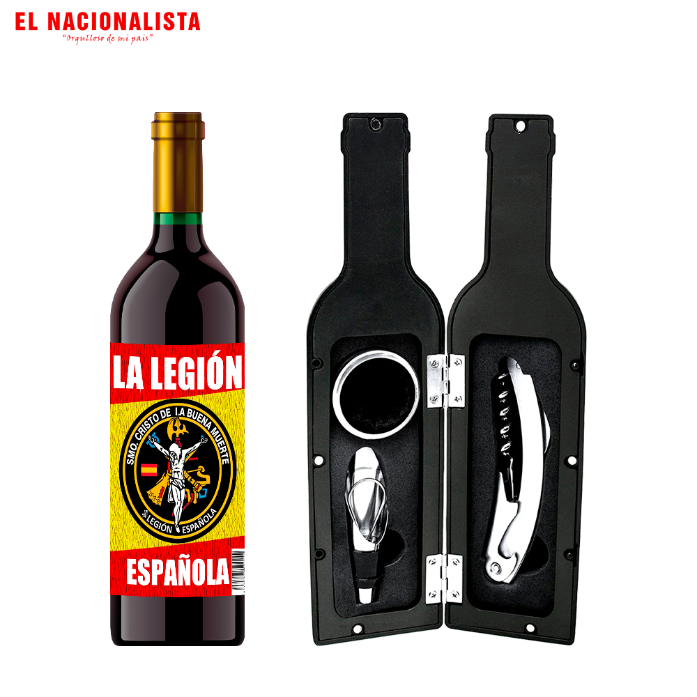 Kit Sacacorchos en Estuche Cristo de la Buena Muerte – Set de Vino con Imagen del Cristo de la Buena Muerte