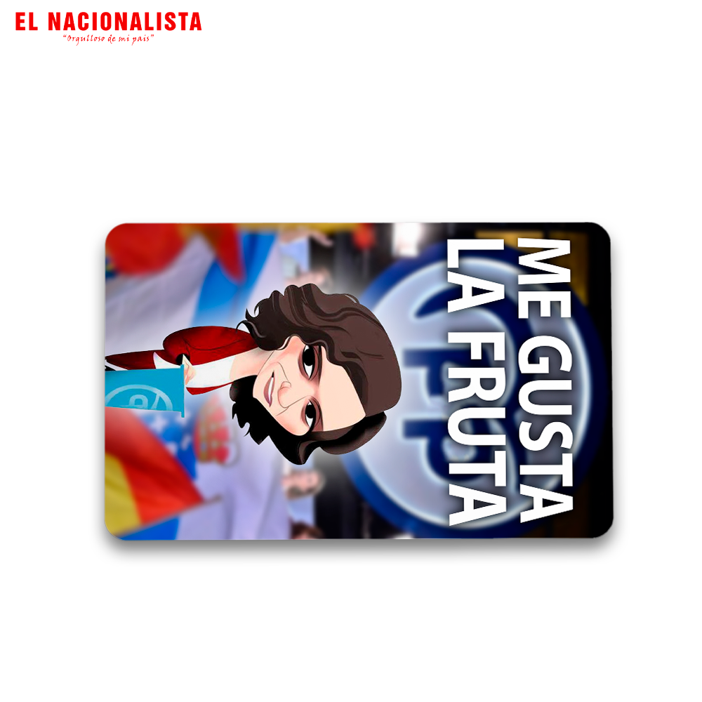 Imán Rectangular Me gusta la Fruta – Souvenir Magnético Me gusta la Fruta