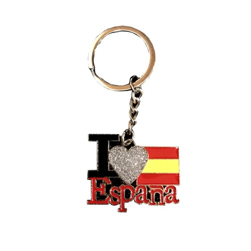 Llavero: Llavero con diseño "I love España" v1
