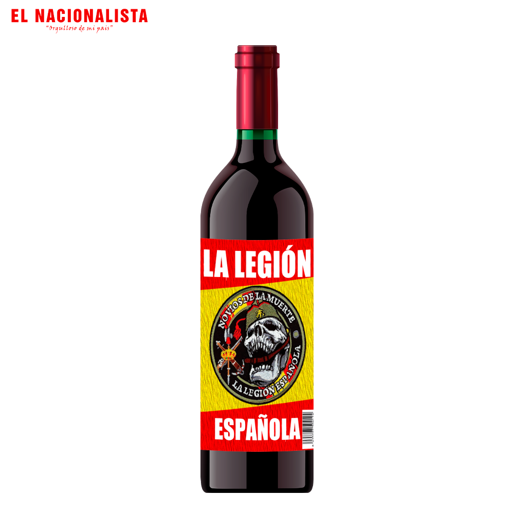 Botella de Vino Tinto Legión Española Novios de la Muerte – Edición Especial con Emblema Legionario