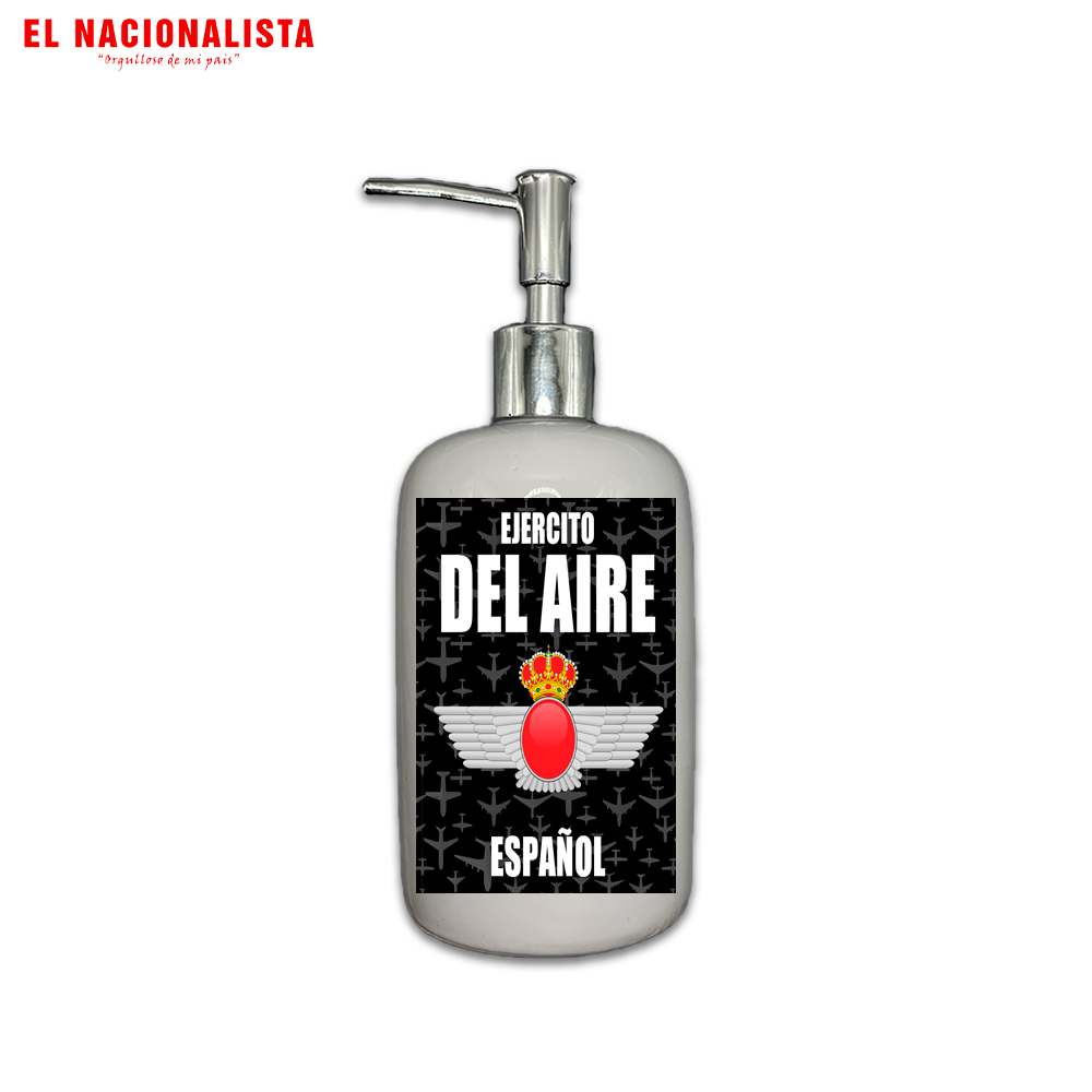 Dispensador de Jabón Ejército del Aire Español – Dosificador de Baño con Emblema del Ejército del Aire