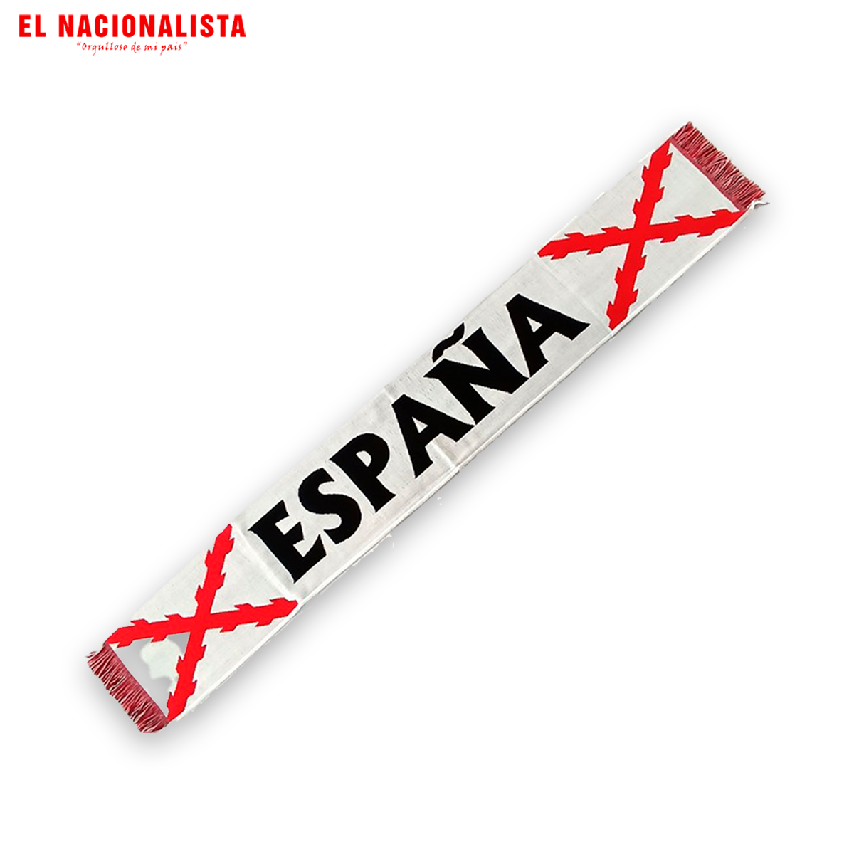 Bufanda "Cruz Borgoña España"