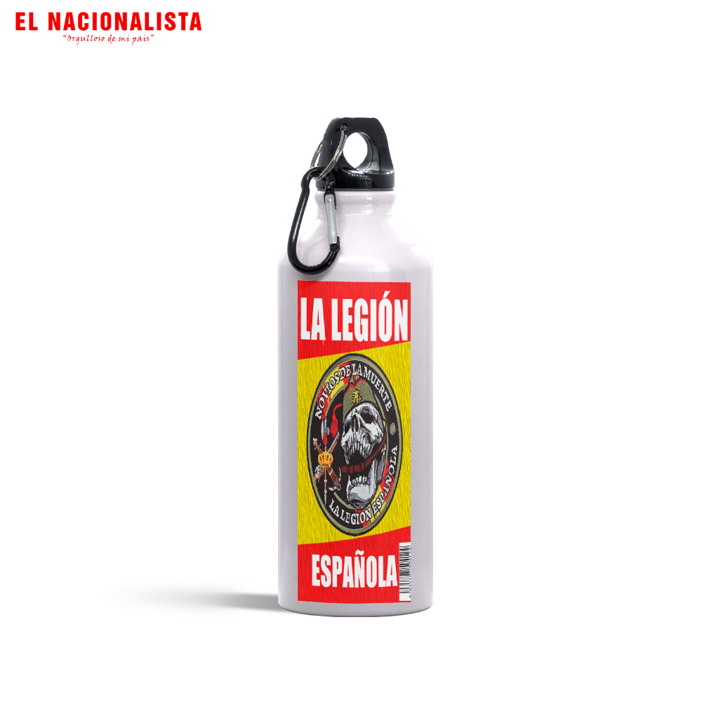 Cantimplora de Aluminio Legión Española Novios de la Muerte – Botella Deportiva con Emblema Legionario
