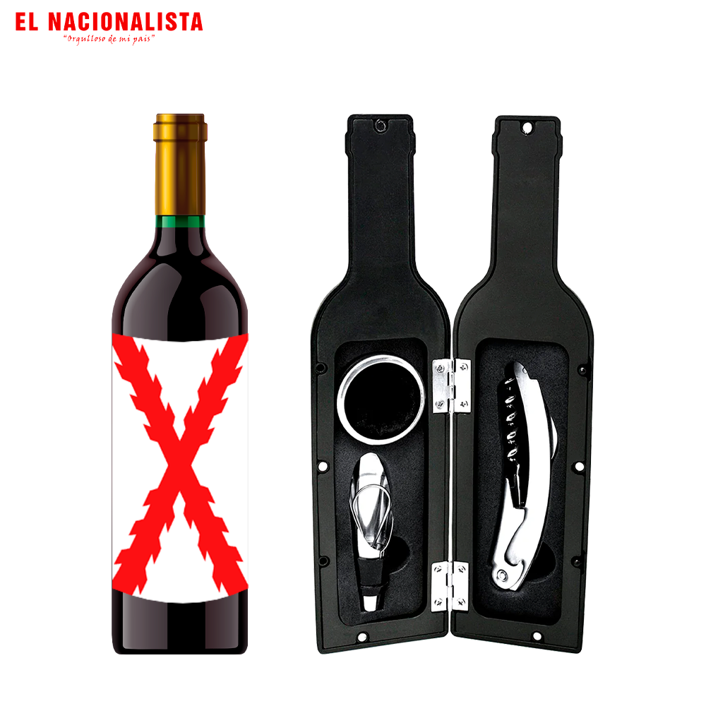 Kit Sacacorchos en Estuche Soy Facha – Set de Vino Orgulloso de mi País