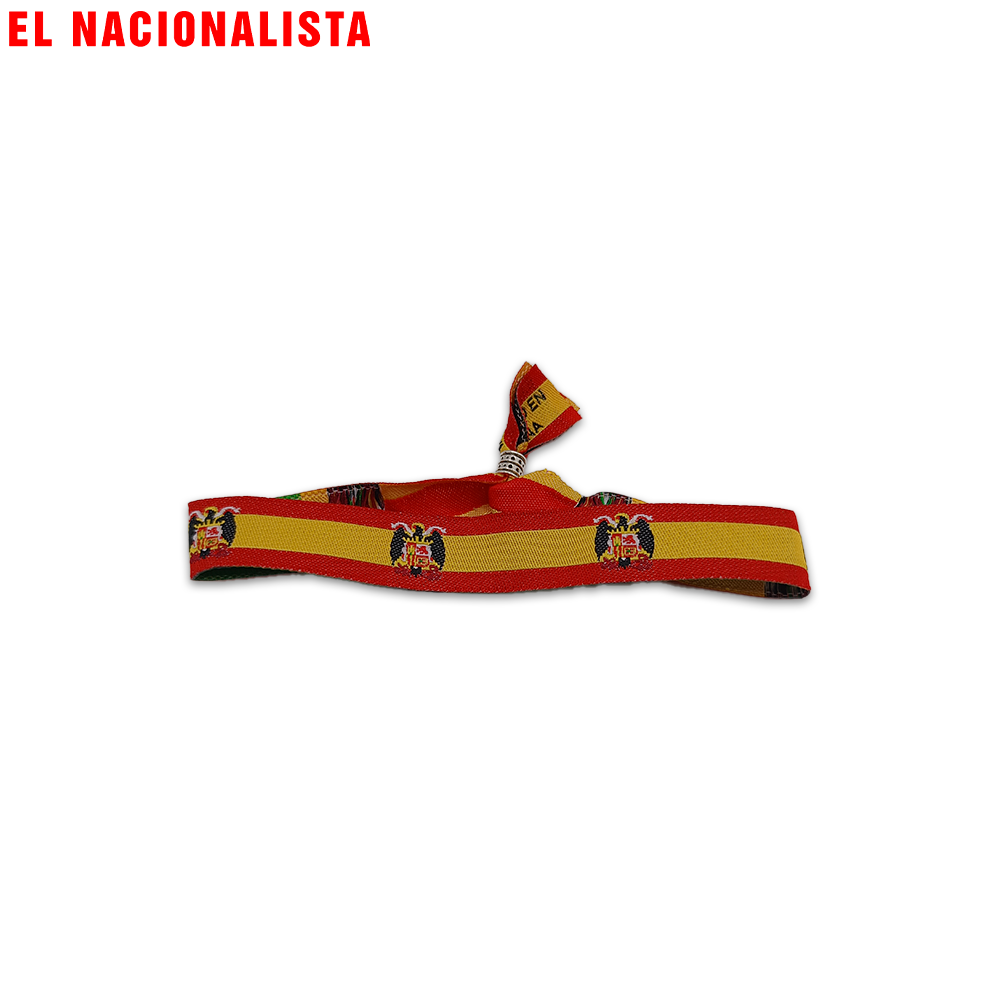 Pulsera Bandera España con Águila – Ancha