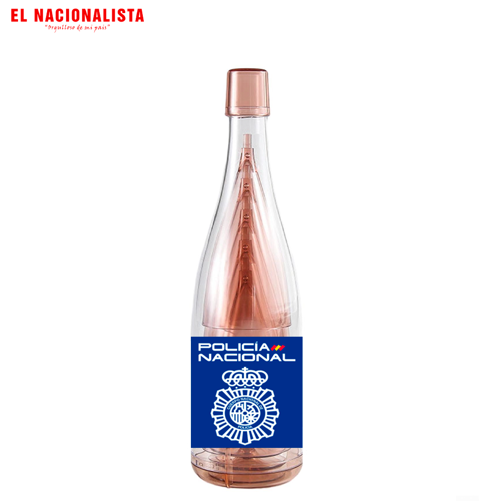Kit de Vasitos en Botella Policía Nacional – Set de Brindis con Emblema de la Policía Nacional
