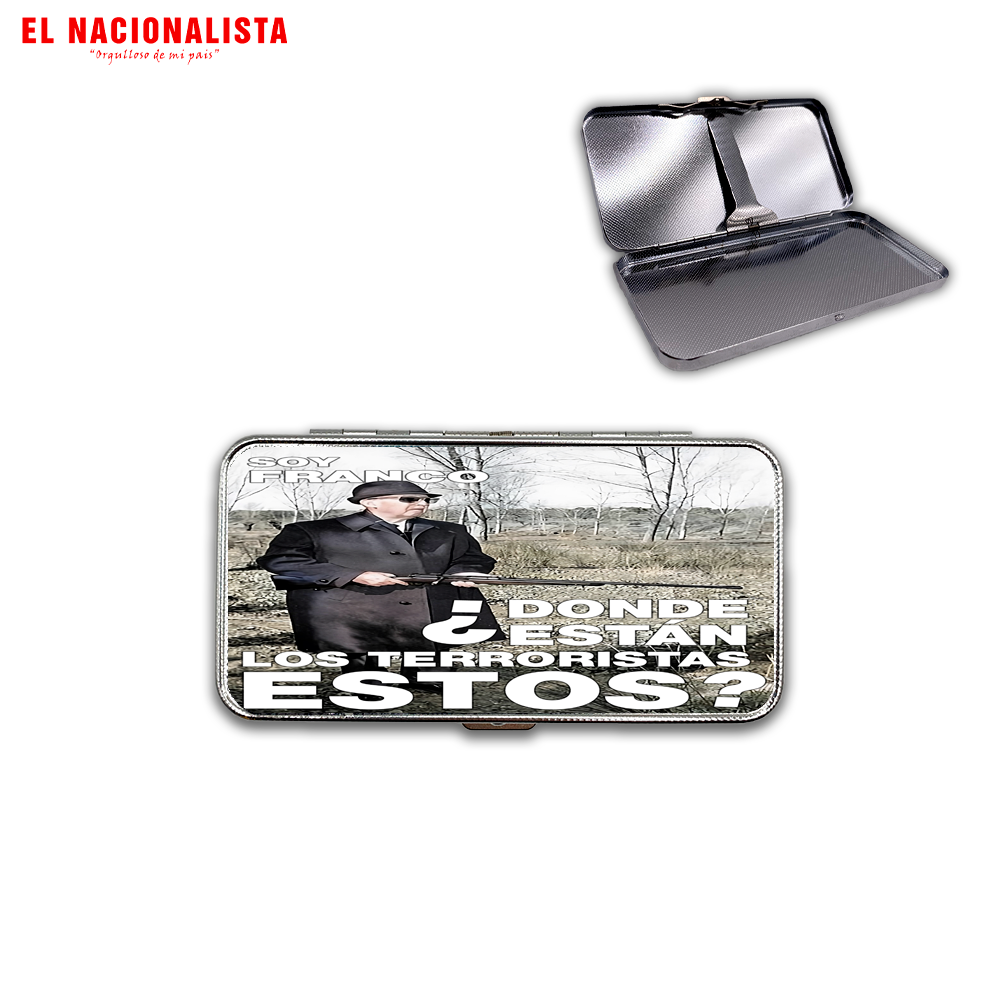 Pitillera Soy Franco donde están los Terroristas – Elegancia de Bolsillo Soy Franco donde están los Terroristas