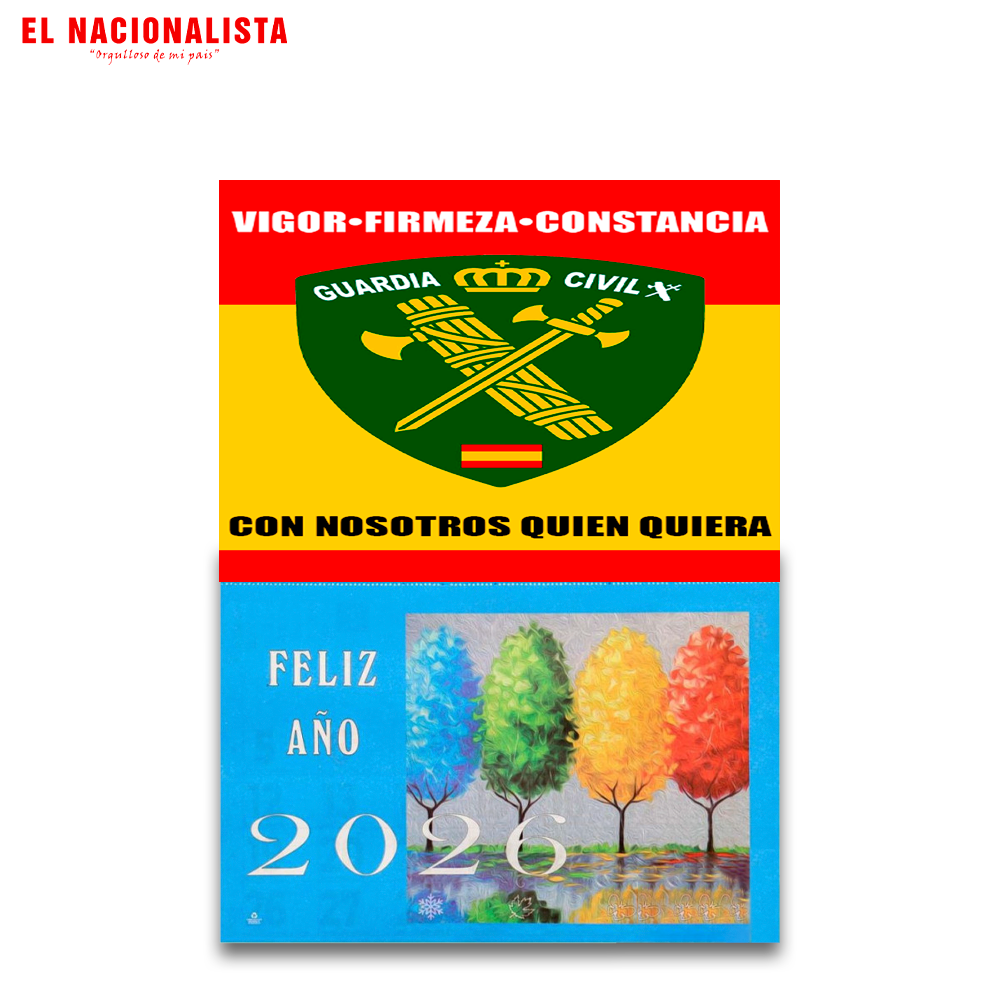 Calendario 2026 Guardia Civil España – Planificador Anual con Emblema de la Guardia Civil