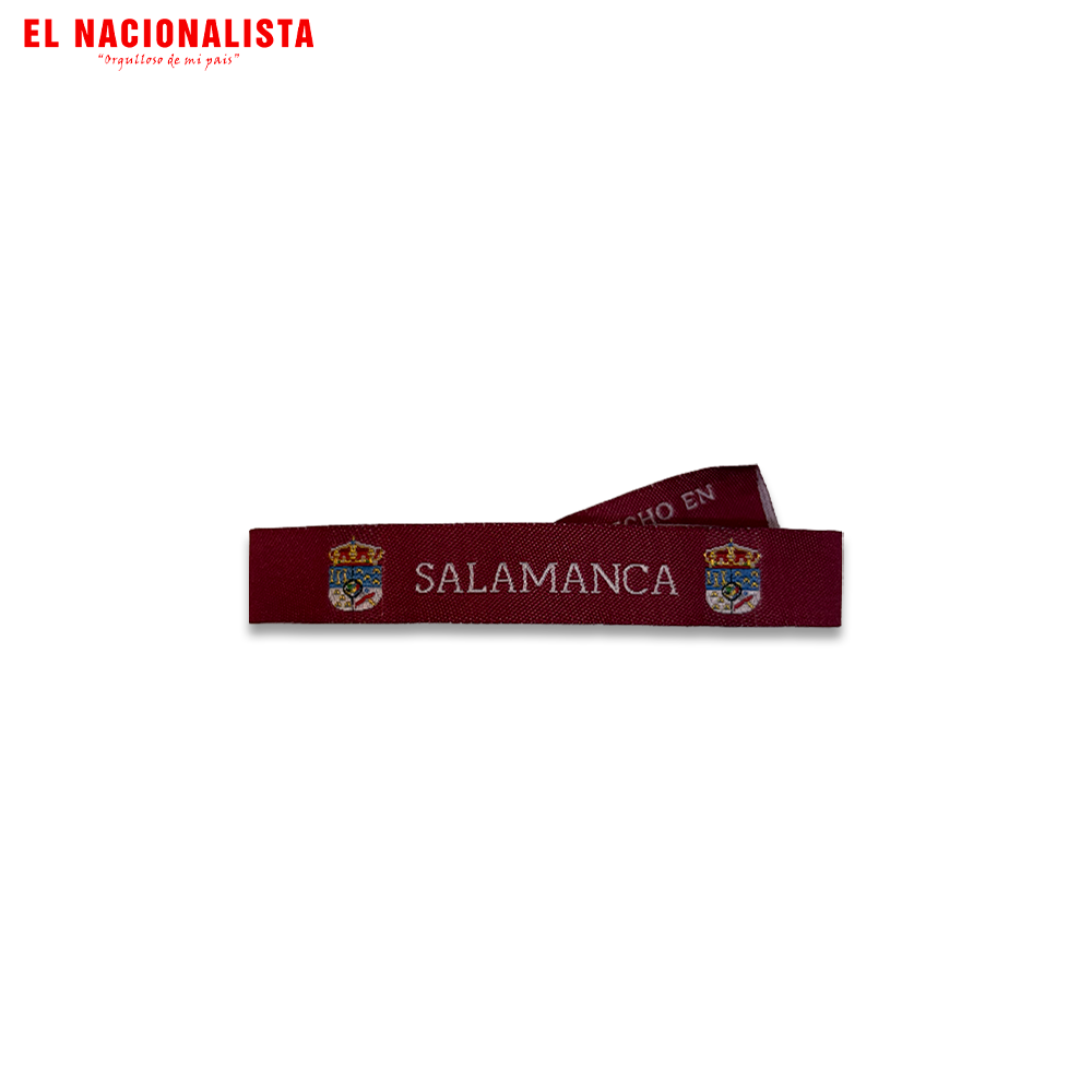 Pulsera Salamanca Escudo – Granate con Escudo
