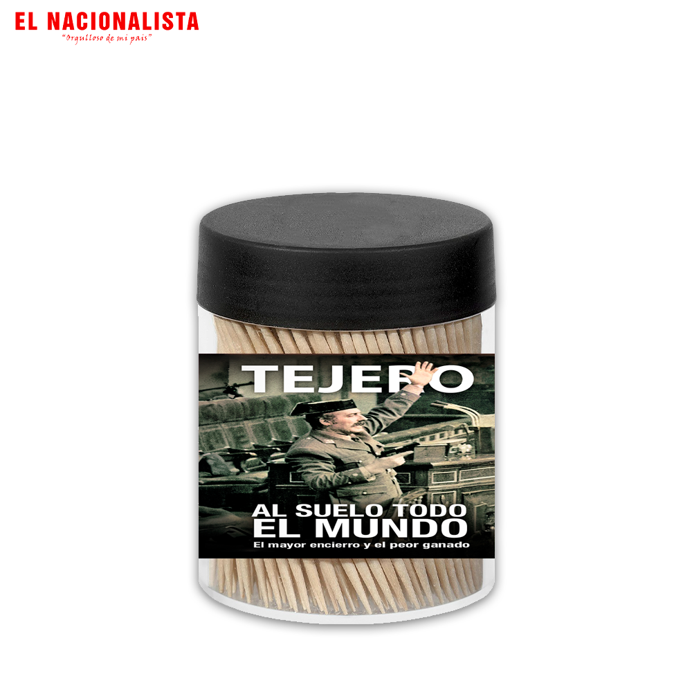 Palillero Tejero Al suelo todo el mundo – Detalle para tu Mesa Tejero Al suelo todo el mundo