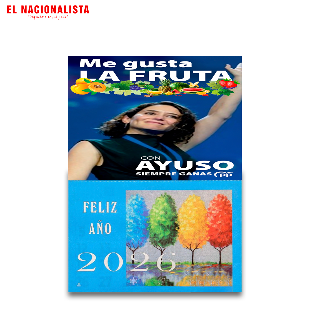 Calendario 2026 Ayuso – Planificador Anual Me Gusta la Fruta
