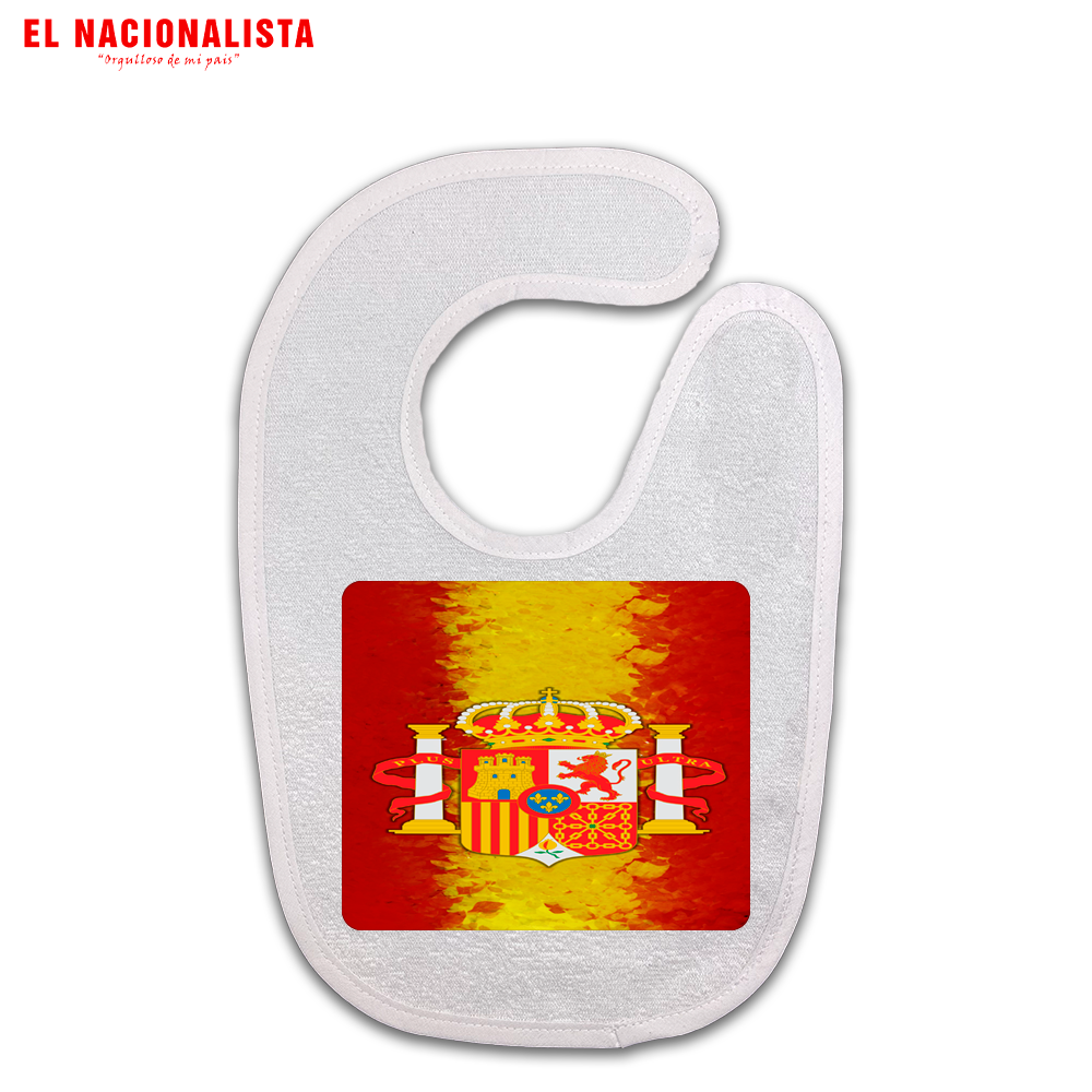 Babero Escudo con bandera españa – Para los Más Pequeños Escudo con bandera españa