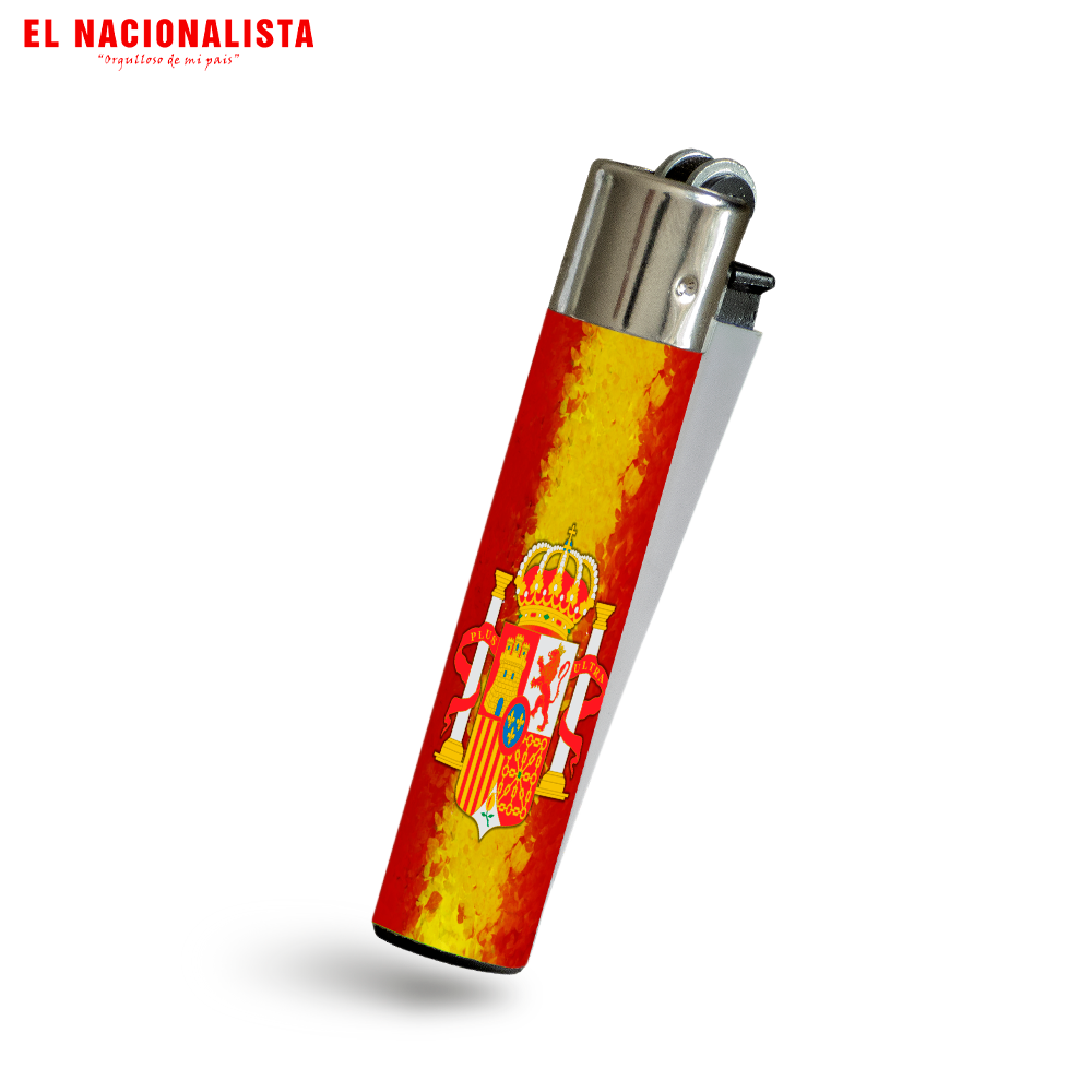 Mechero Escudo con bandera españa – Enciende con Estilo Escudo con bandera españa