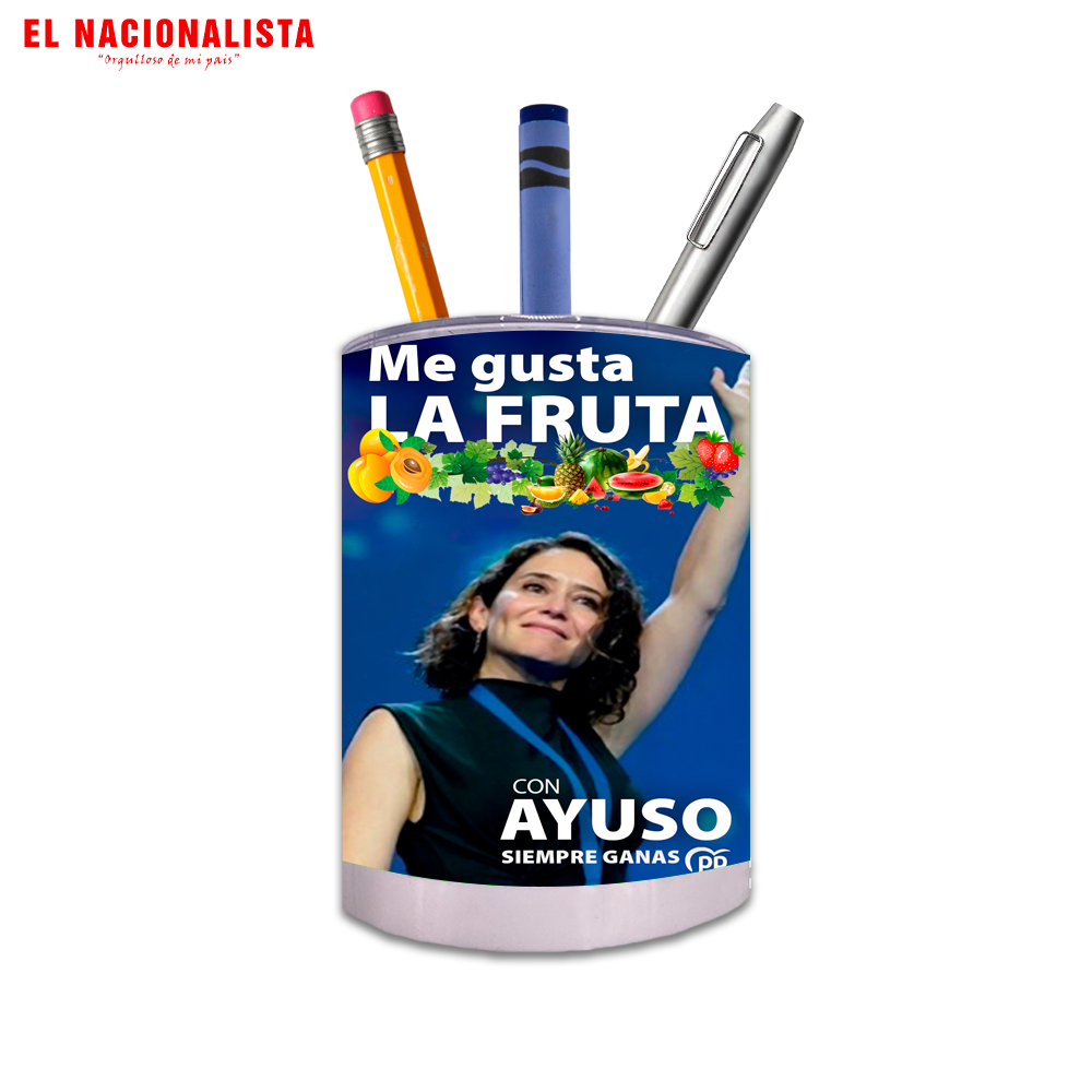 Porta Lápices Circular Ayuso – Cubilete de Escritorio Me Gusta la Fruta