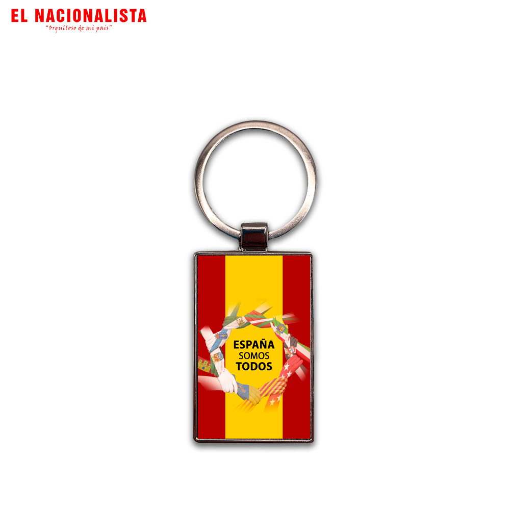 Llavero Rectangular España somos todos – Accesorio Único España somos todos