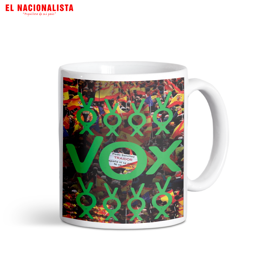 Taza Vox con muchos Vox – Tu Café con Carácter Vox con muchos Vox