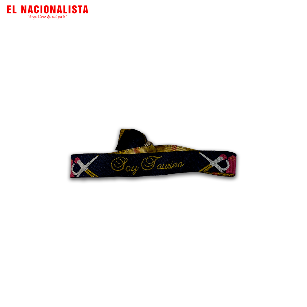 Pulsera Soy Taurino – Negra con Espadas