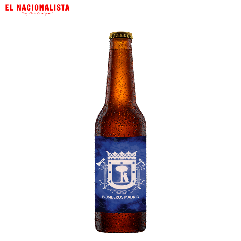 Cerveza Artesanal Bomberos Madrid – Botella Edición Especial con Escudo Oficial