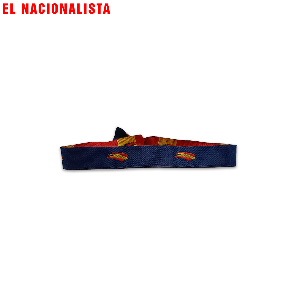 Pulsera Banderitas España – Azul Marino