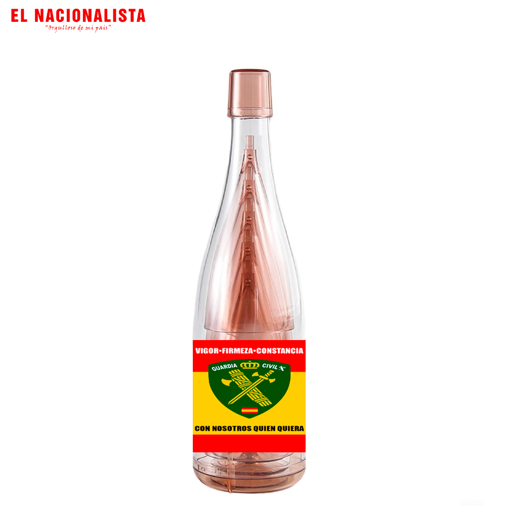 Kit de Vasitos en Botella Guardia Civil España – Set de Brindis con Emblema de la Guardia Civil