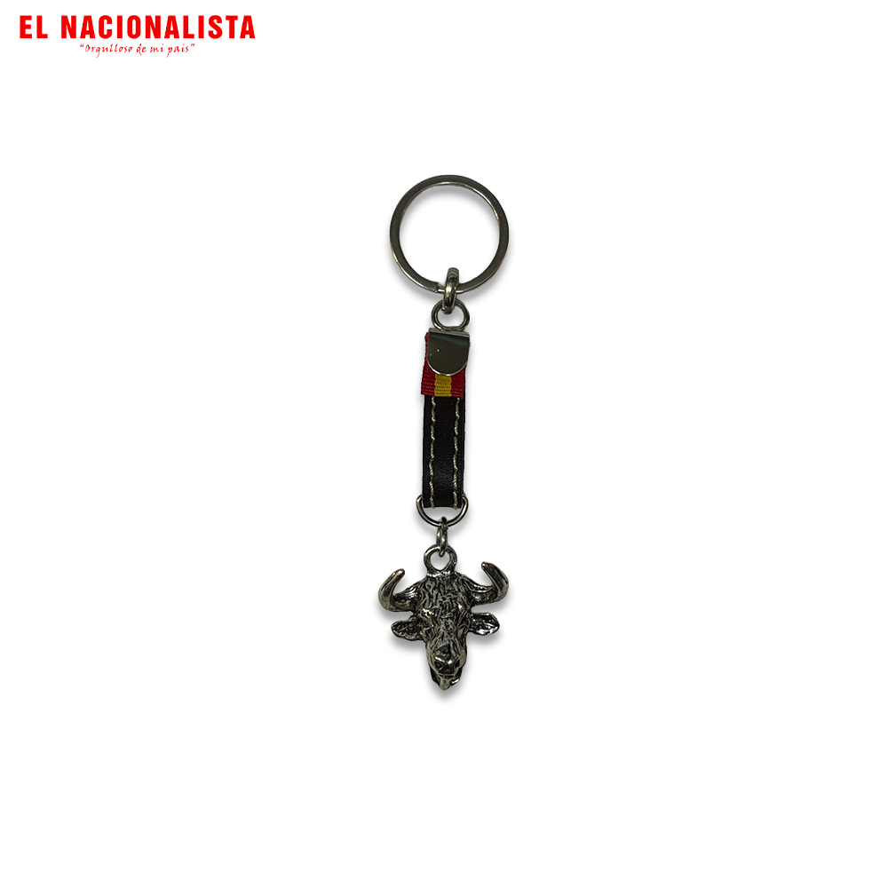 Llavero Cabeza de Toro con Bandera de España – Bravo Español