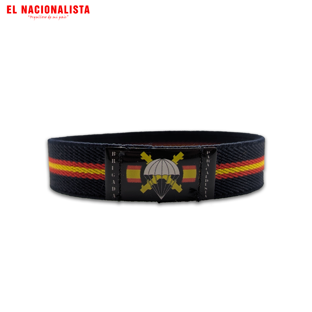 Pulsera Elástica Bandera de España - BRIPAC (Brigada Paracaidista)