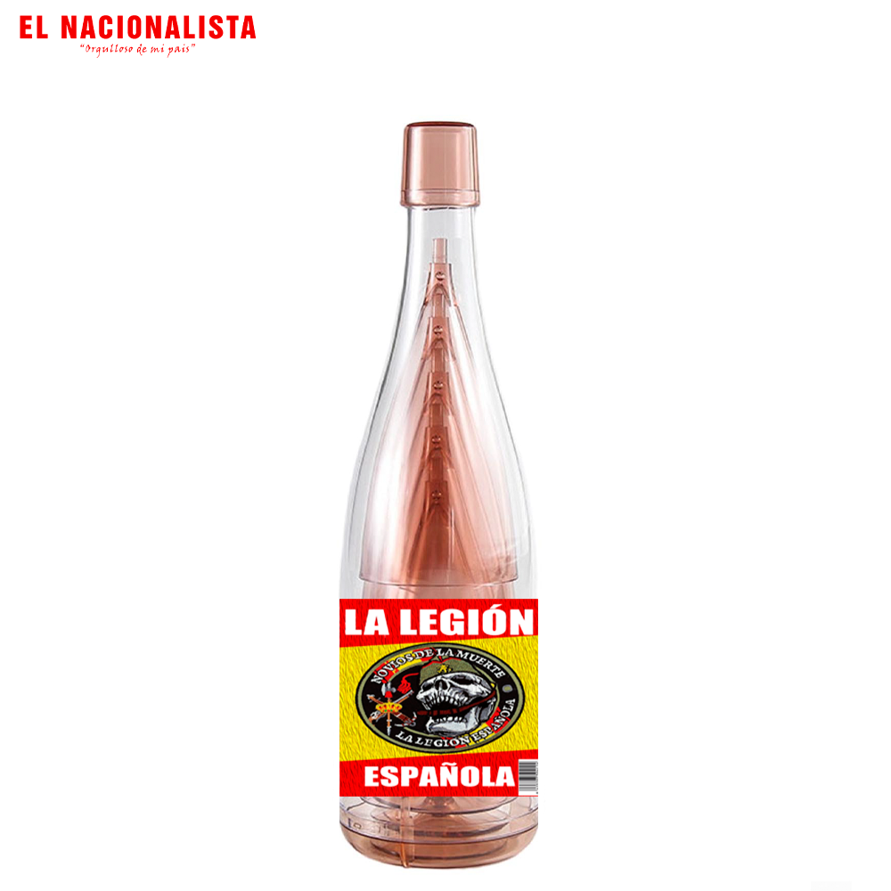 Kit de Vasitos en Botella Legión Española Novios de la Muerte – Set de Brindis con Emblema Legionario