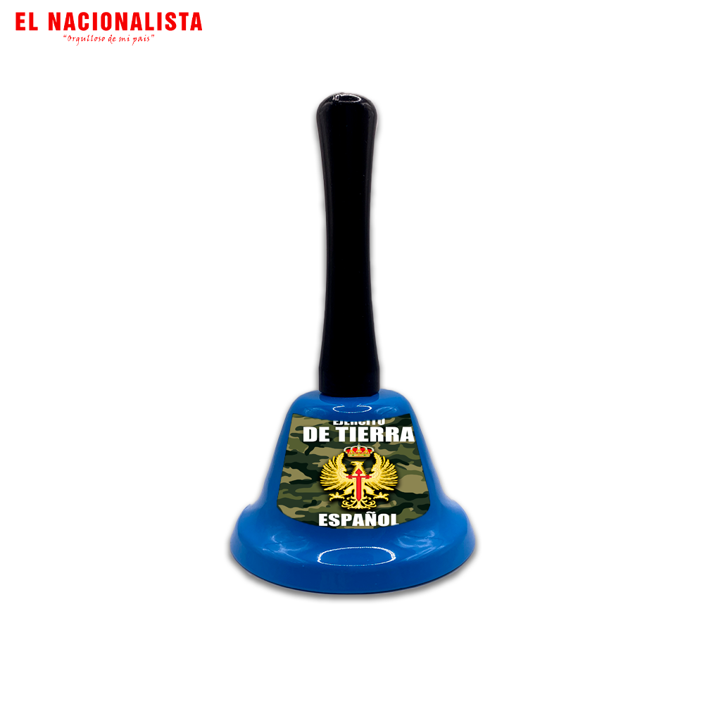 Campana Decorativa Ejército de Tierra Español – Campanilla con Mango y Emblema del Ejército de Tierra