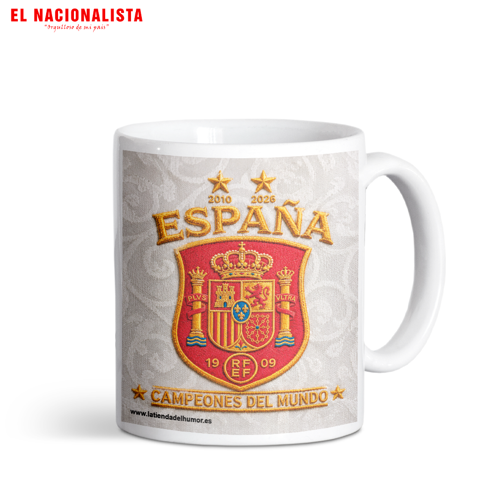 Taza España Escudo RFEF Campeones del Mundo