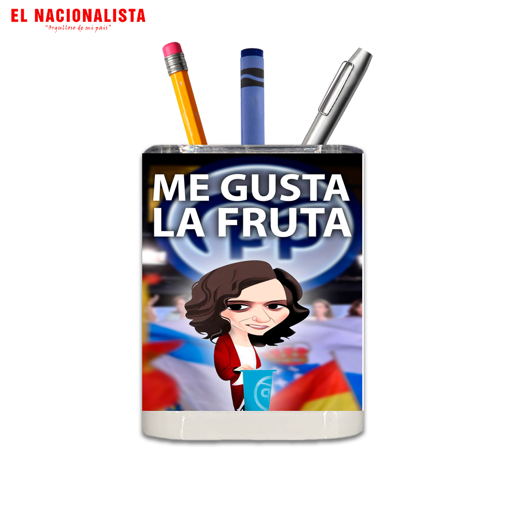Porta Lápices Cuadrado Me gusta la Fruta – Cubilete Organizador Me gusta la Fruta