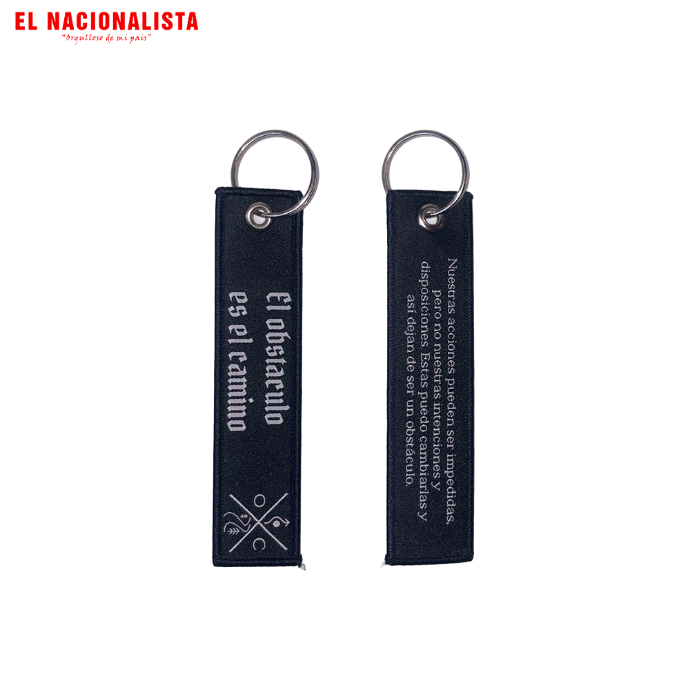 Llavero Largo El Obstáculo es el Camino – Motivación Patriótica